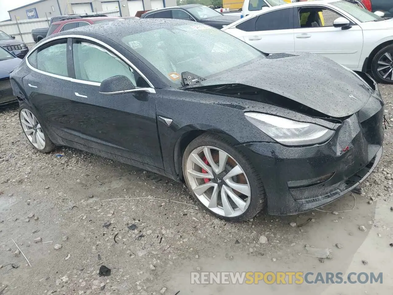 4 Photograph of a damaged car 5YJ3E1EB4KF407063 TESLA MODEL 3 2019