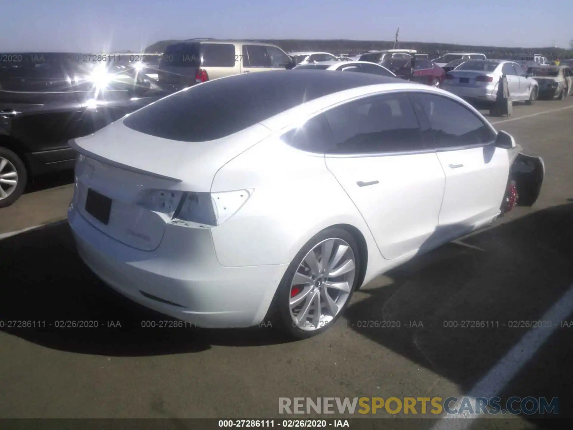 4 Photograph of a damaged car 5YJ3E1EB4KF413641 TESLA MODEL 3 2019