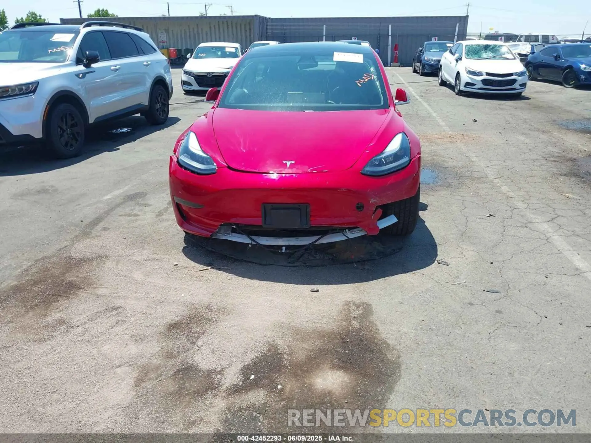 6 Photograph of a damaged car 5YJ3E1EB4KF418578 TESLA MODEL 3 2019