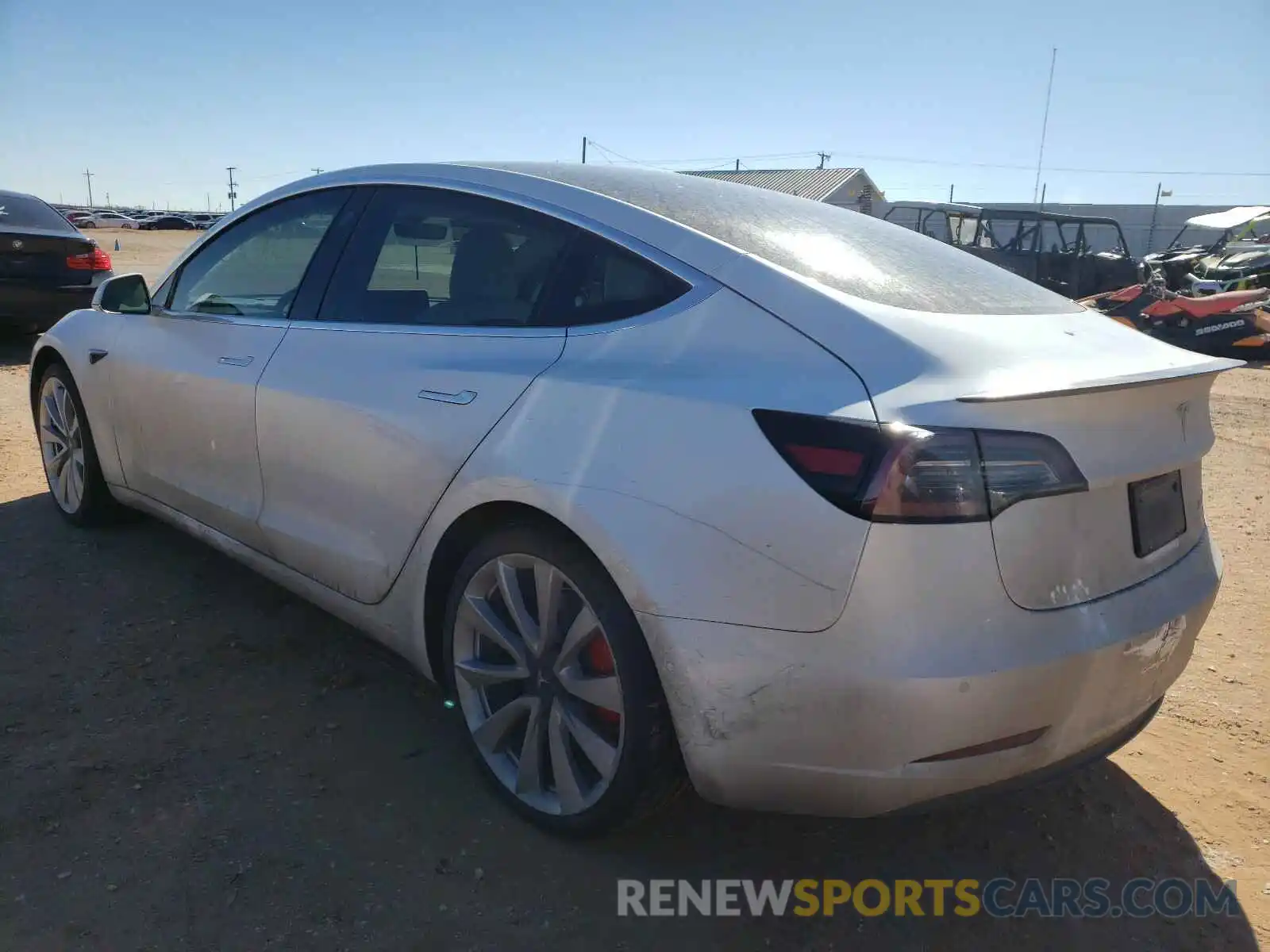 3 Photograph of a damaged car 5YJ3E1EB4KF422145 TESLA MODEL 3 2019