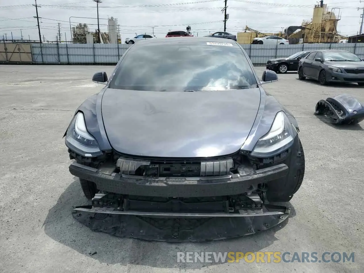 5 Photograph of a damaged car 5YJ3E1EB4KF437020 TESLA MODEL 3 2019