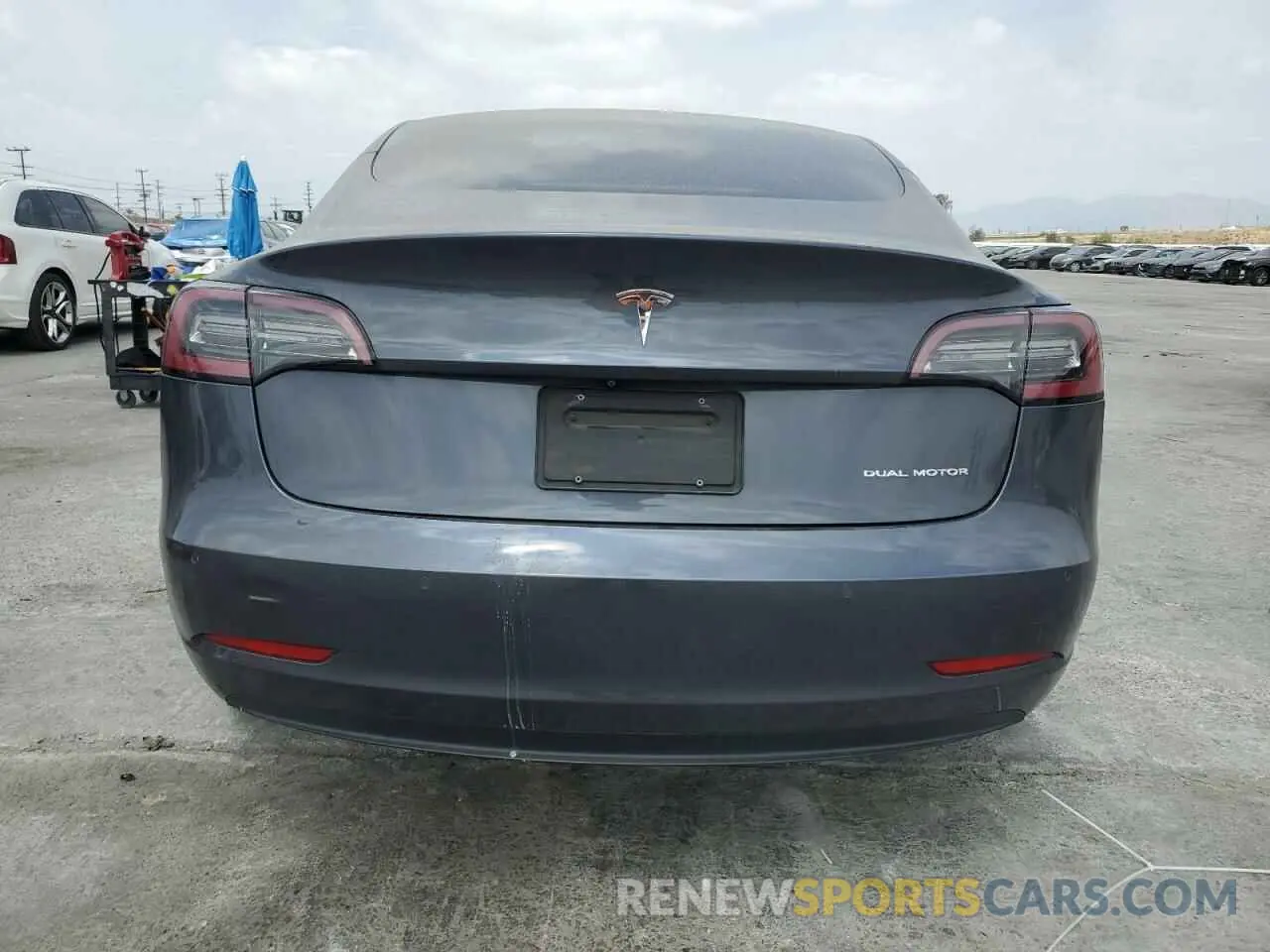 6 Photograph of a damaged car 5YJ3E1EB4KF437020 TESLA MODEL 3 2019
