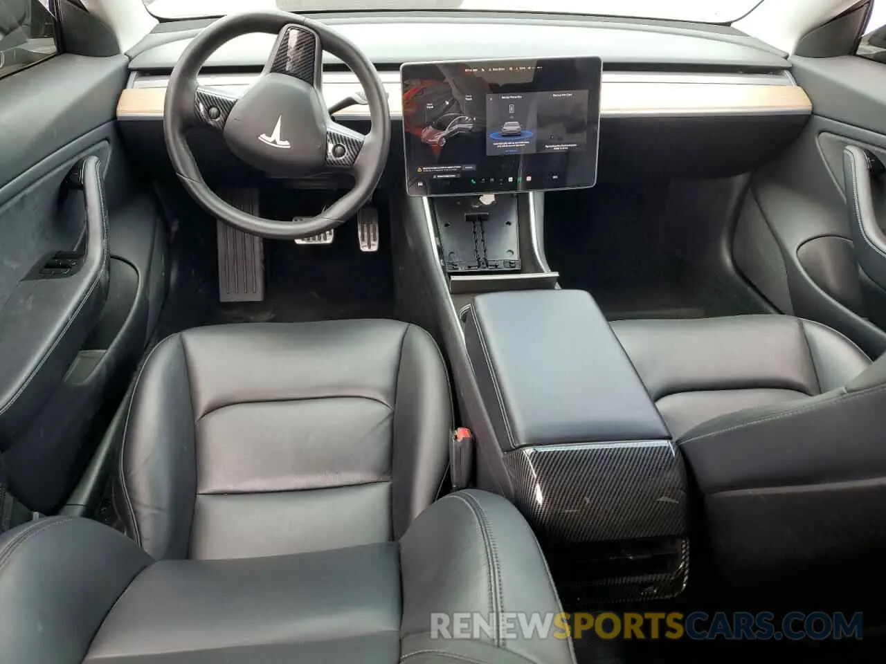 8 Photograph of a damaged car 5YJ3E1EB4KF437020 TESLA MODEL 3 2019