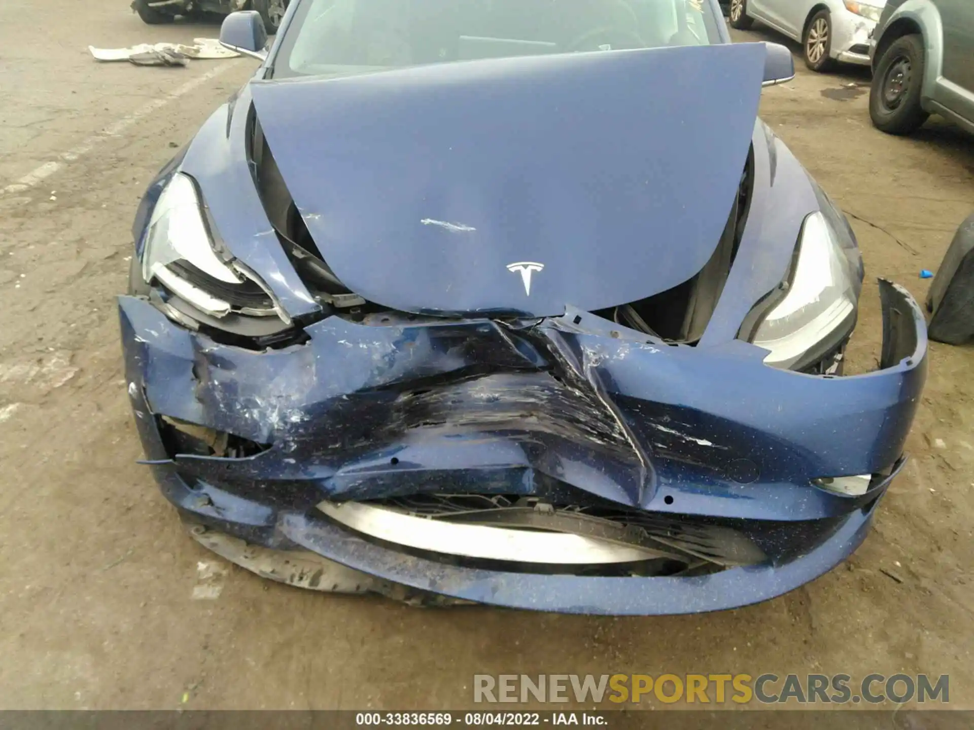 6 Photograph of a damaged car 5YJ3E1EB4KF438345 TESLA MODEL 3 2019