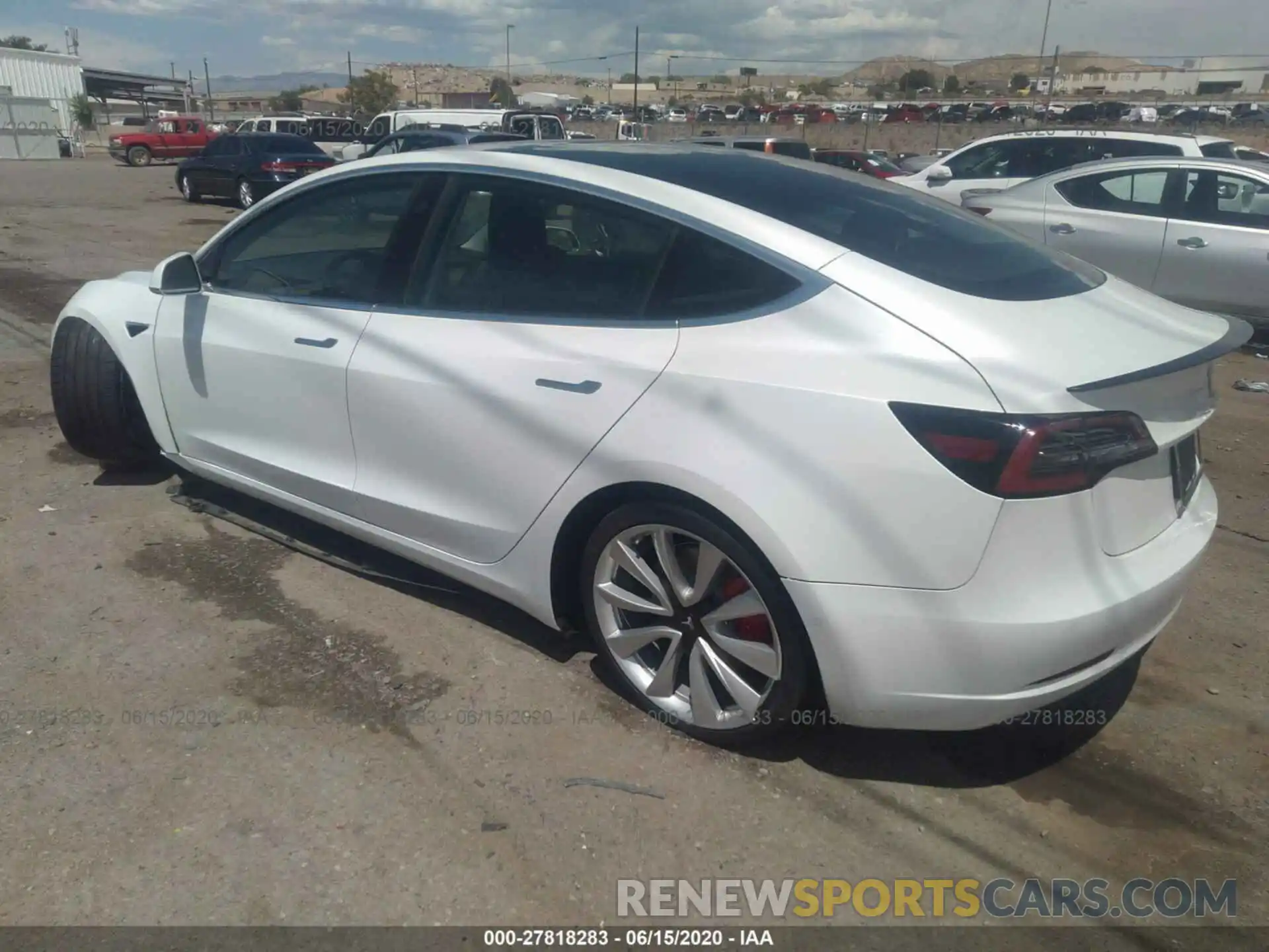 3 Photograph of a damaged car 5YJ3E1EB4KF438796 TESLA MODEL 3 2019