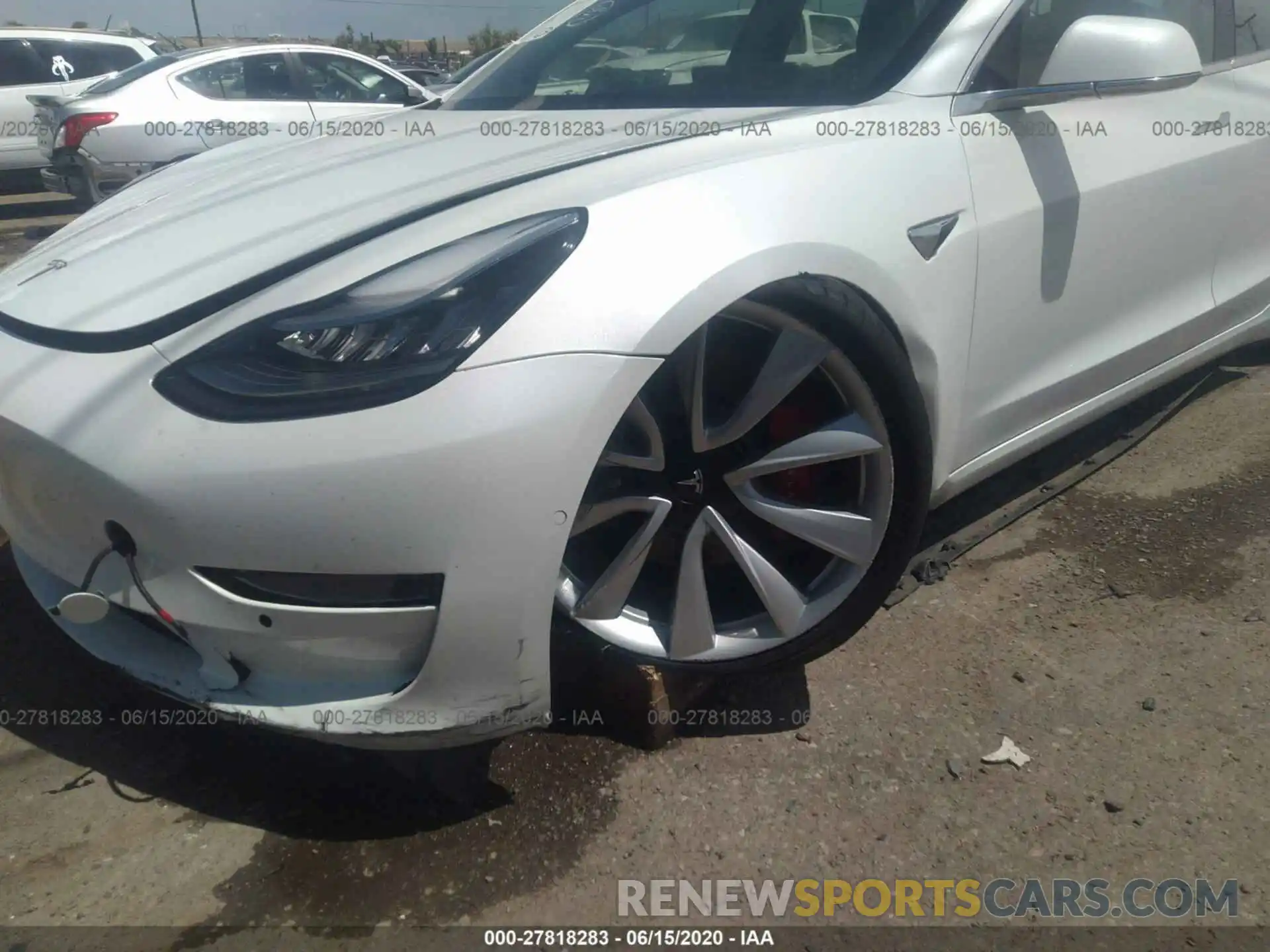 6 Photograph of a damaged car 5YJ3E1EB4KF438796 TESLA MODEL 3 2019