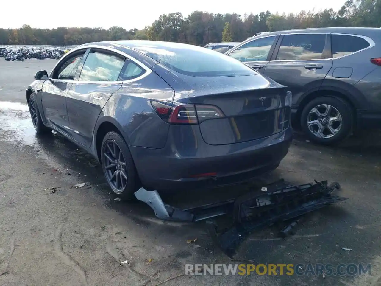 3 Photograph of a damaged car 5YJ3E1EB4KF441973 TESLA MODEL 3 2019