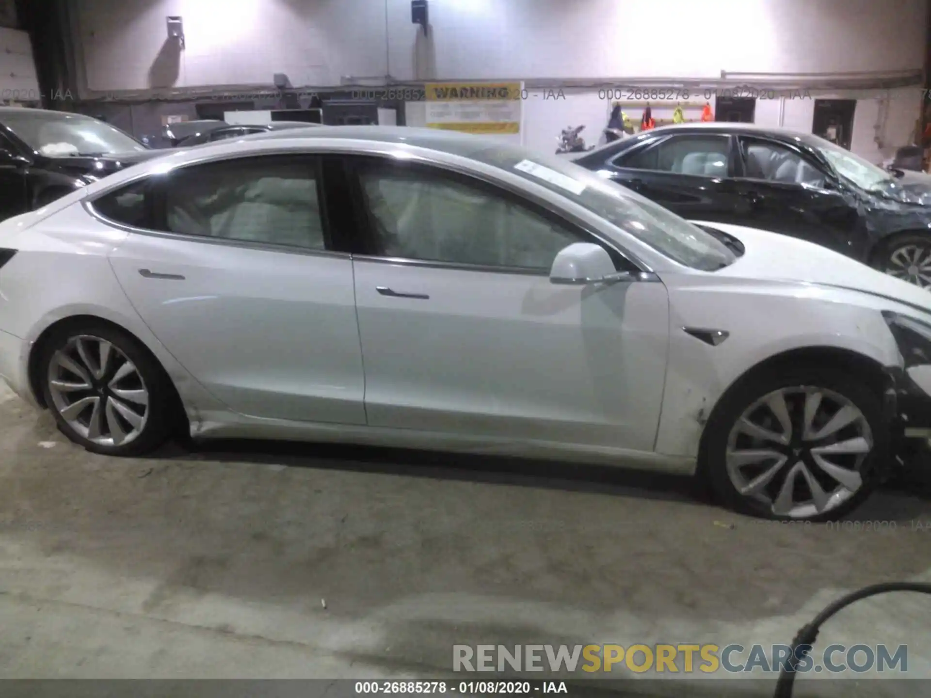 6 Photograph of a damaged car 5YJ3E1EB4KF442427 TESLA MODEL 3 2019