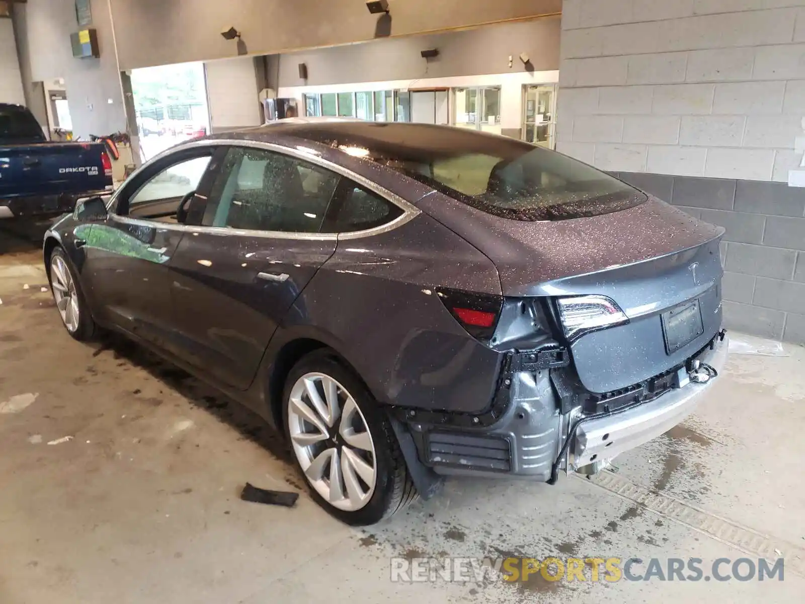 3 Photograph of a damaged car 5YJ3E1EB4KF477453 TESLA MODEL 3 2019