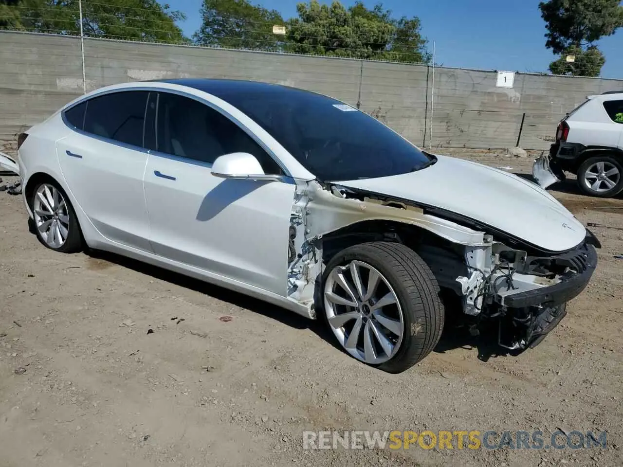 4 Photograph of a damaged car 5YJ3E1EB4KF494799 TESLA MODEL 3 2019
