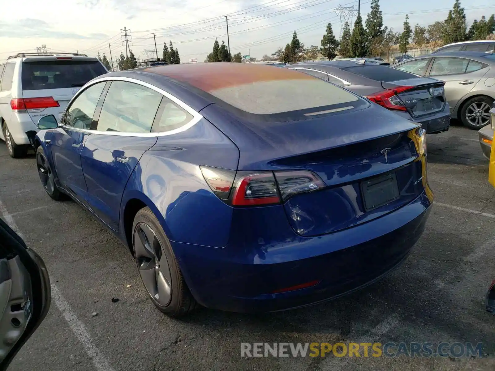 3 Photograph of a damaged car 5YJ3E1EB5KF192180 TESLA MODEL 3 2019