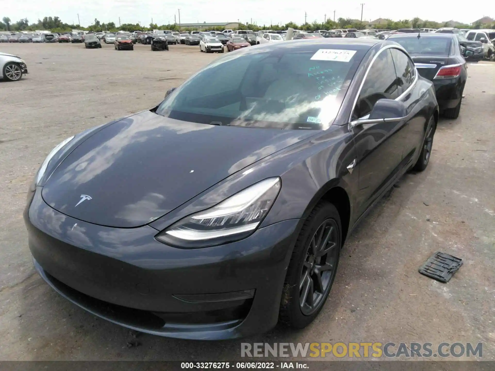 2 Photograph of a damaged car 5YJ3E1EB5KF192423 TESLA MODEL 3 2019