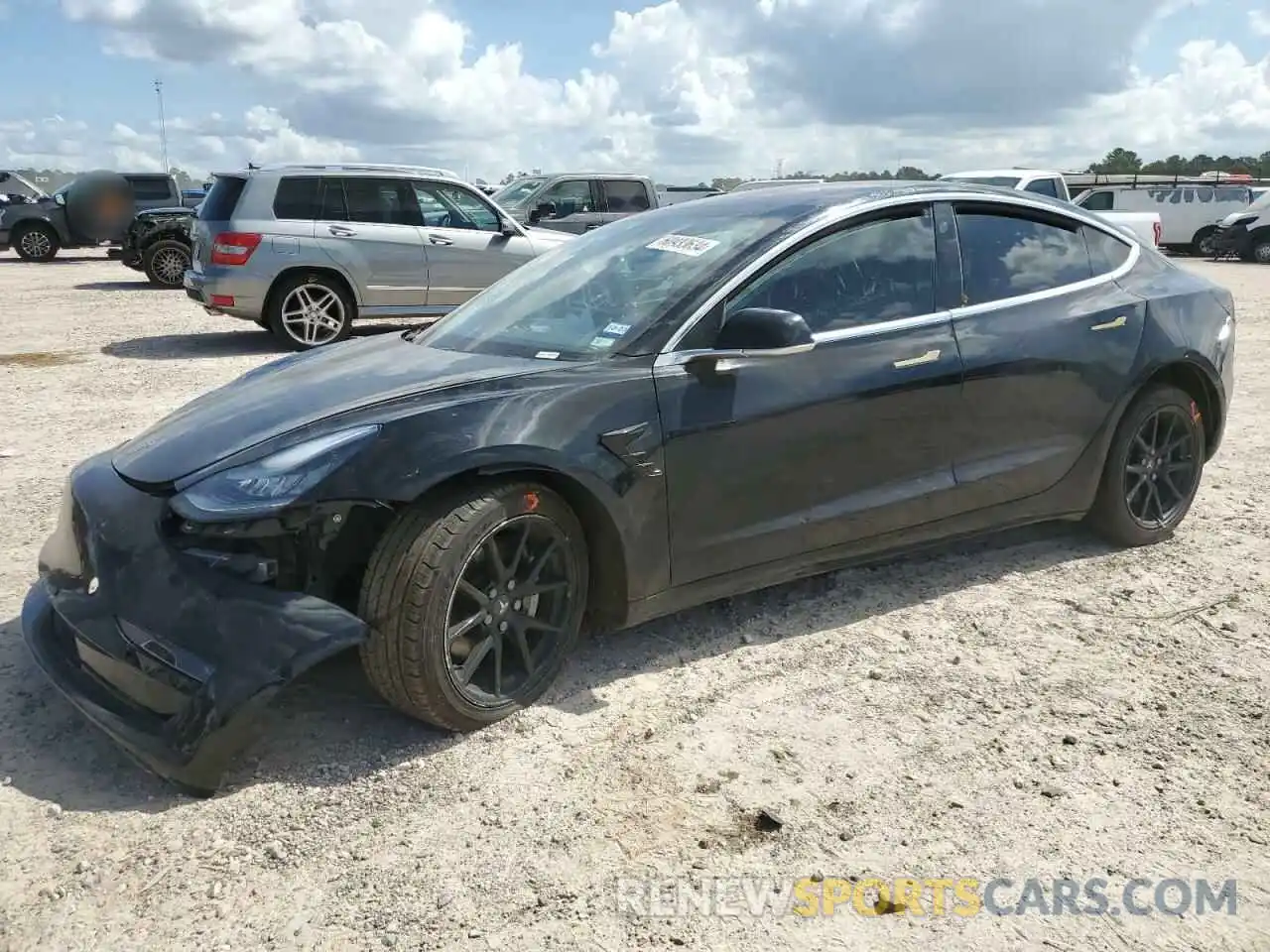 1 Photograph of a damaged car 5YJ3E1EB5KF199078 TESLA MODEL 3 2019