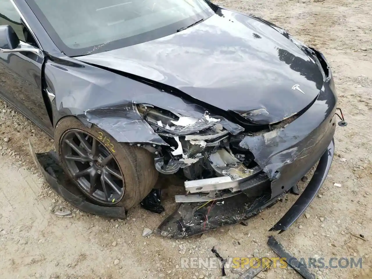 9 Photograph of a damaged car 5YJ3E1EB5KF205557 TESLA MODEL 3 2019