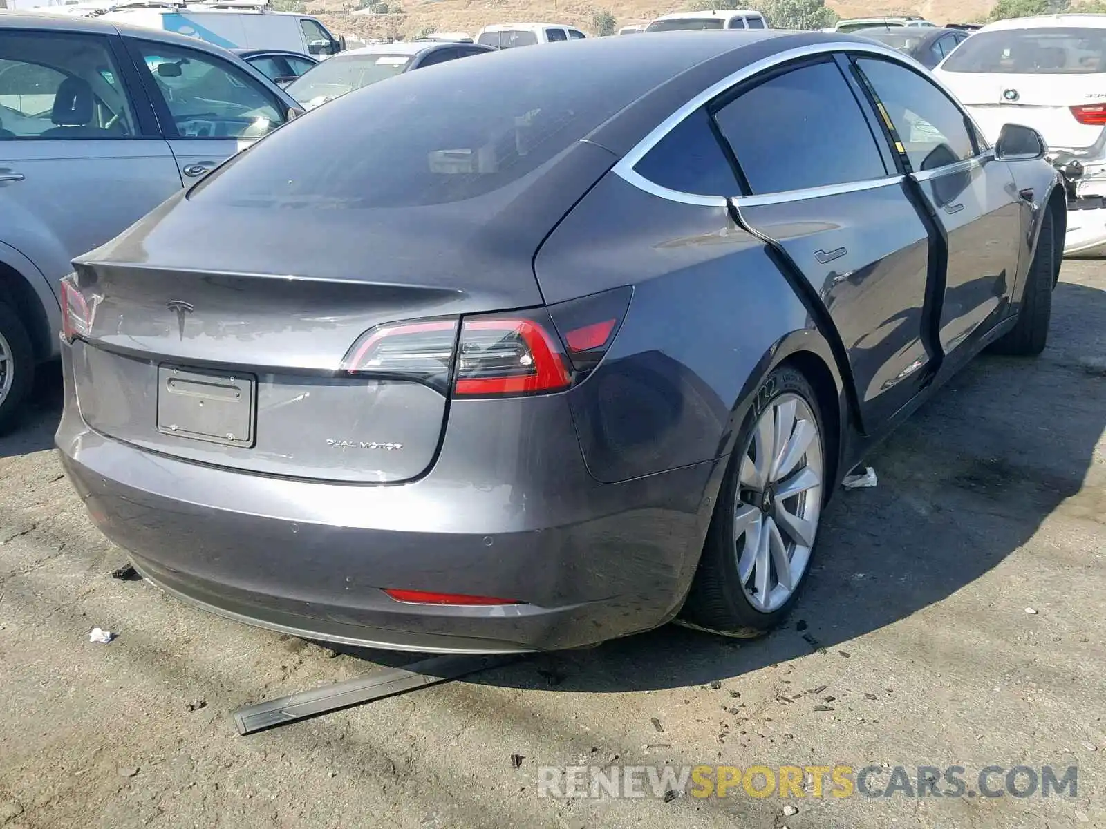 4 Photograph of a damaged car 5YJ3E1EB5KF205929 TESLA MODEL 3 2019