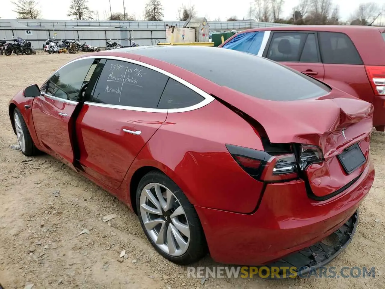 2 Photograph of a damaged car 5YJ3E1EB5KF364787 TESLA MODEL 3 2019
