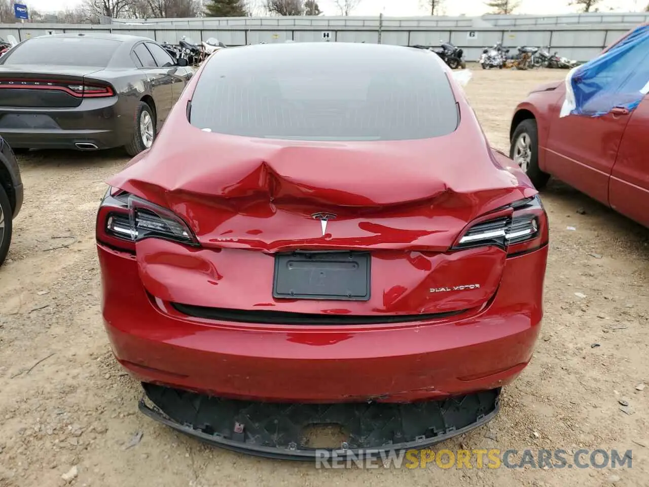 6 Photograph of a damaged car 5YJ3E1EB5KF364787 TESLA MODEL 3 2019