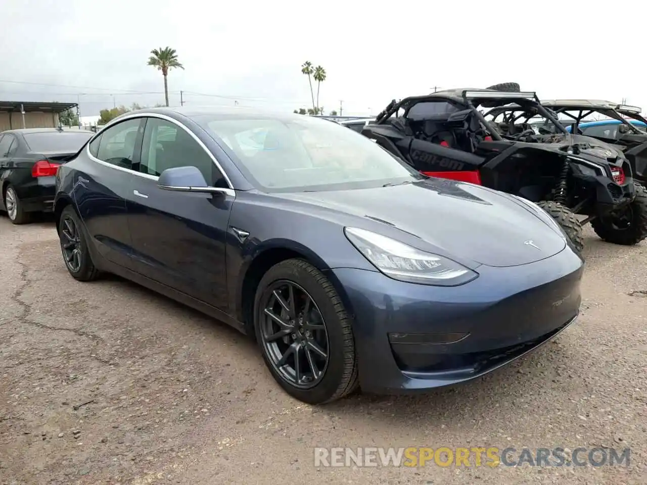 1 Photograph of a damaged car 5YJ3E1EB5KF386319 TESLA MODEL 3 2019