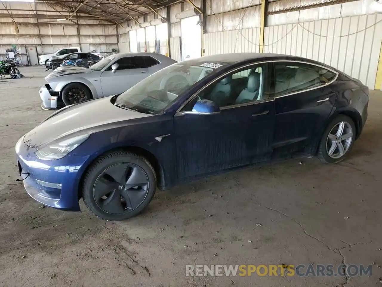 1 Photograph of a damaged car 5YJ3E1EB5KF387860 TESLA MODEL 3 2019