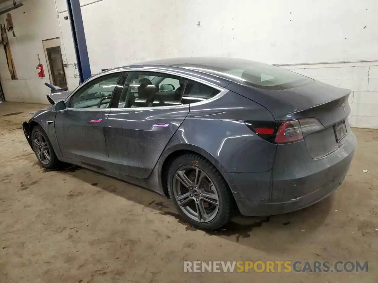 2 Photograph of a damaged car 5YJ3E1EB5KF389107 TESLA MODEL 3 2019