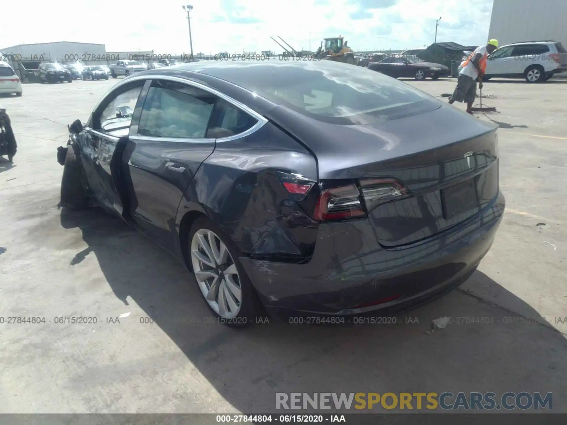 3 Photograph of a damaged car 5YJ3E1EB5KF391651 TESLA MODEL 3 2019