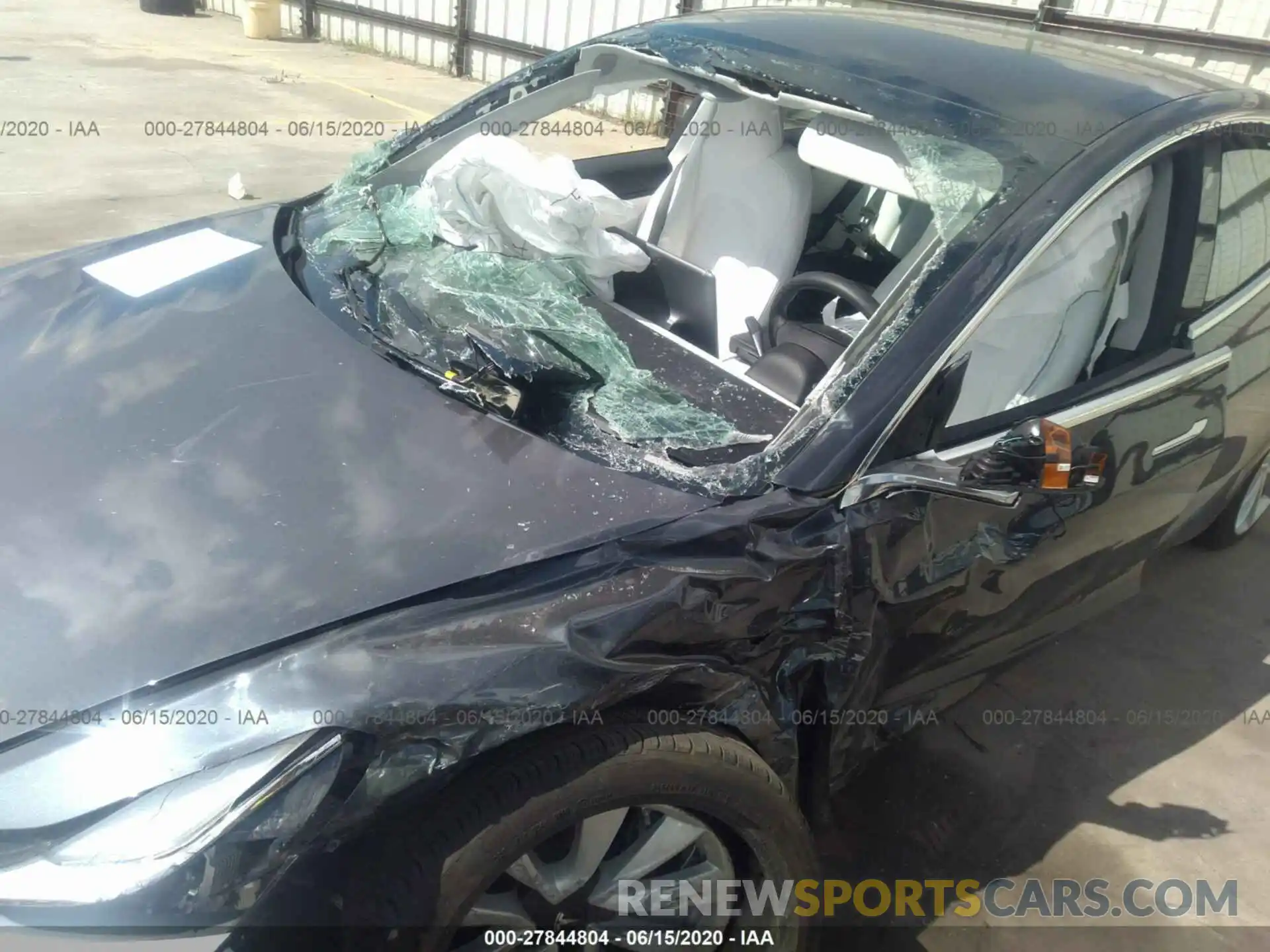 6 Photograph of a damaged car 5YJ3E1EB5KF391651 TESLA MODEL 3 2019