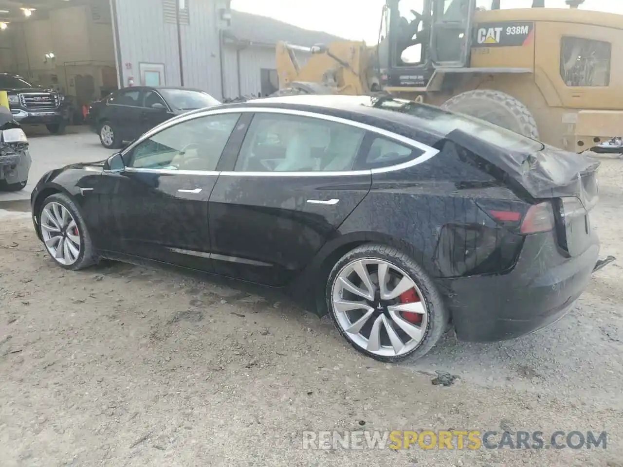 2 Photograph of a damaged car 5YJ3E1EB5KF393271 TESLA MODEL 3 2019