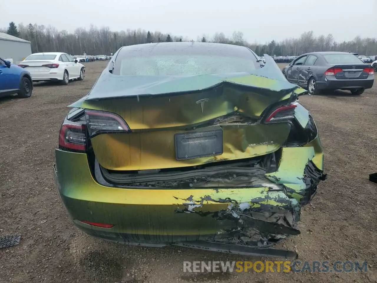 6 Photograph of a damaged car 5YJ3E1EB5KF407329 TESLA MODEL 3 2019