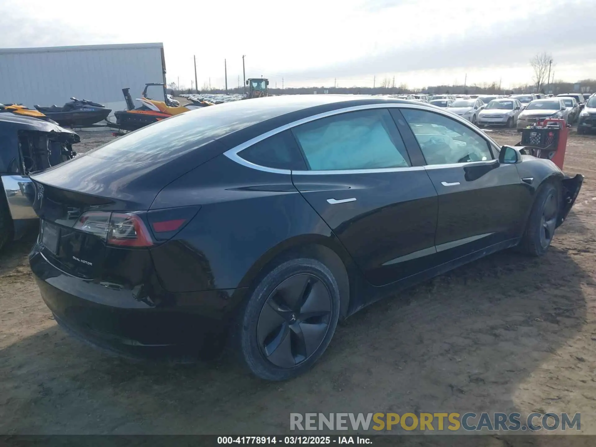 4 Photograph of a damaged car 5YJ3E1EB5KF414748 TESLA MODEL 3 2019