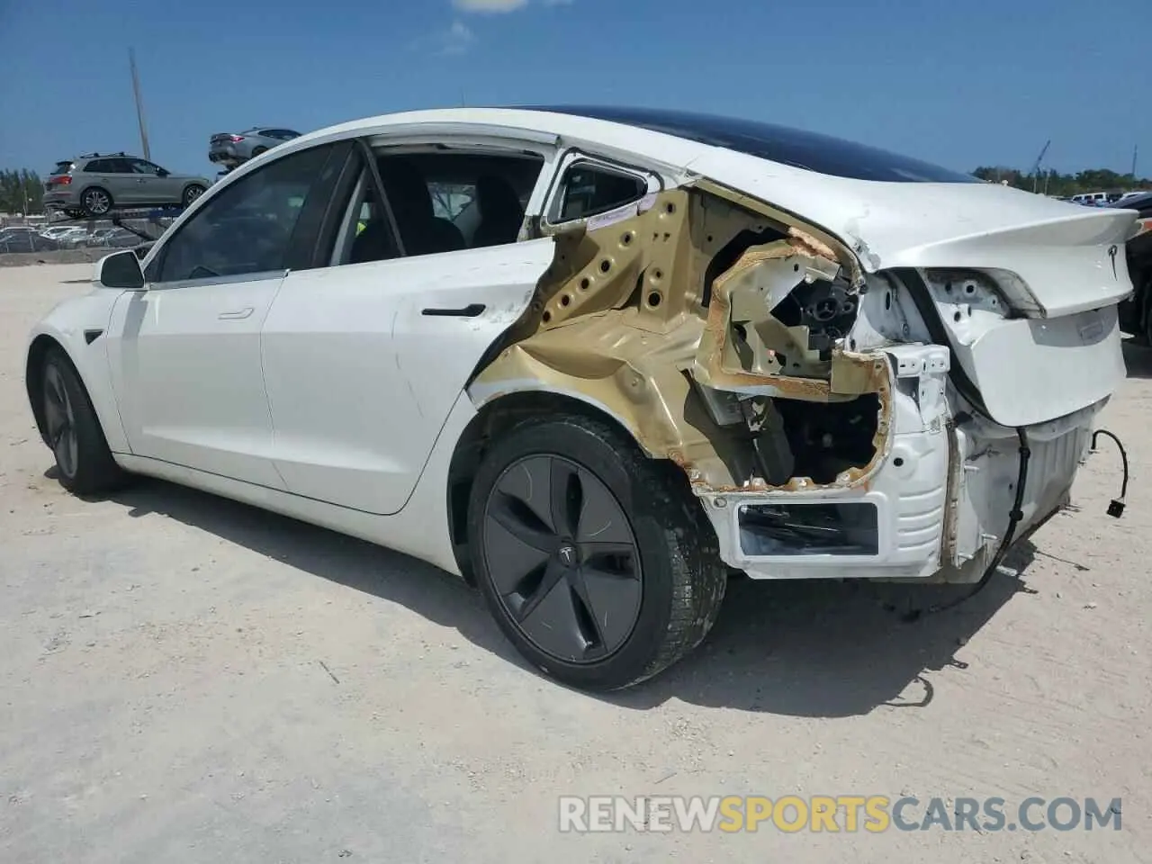 2 Photograph of a damaged car 5YJ3E1EB5KF418329 TESLA MODEL 3 2019