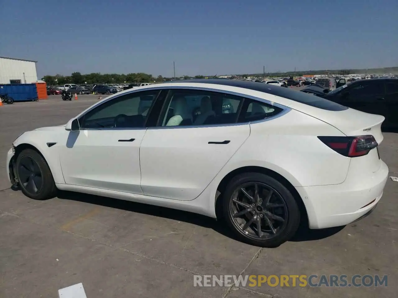 2 Photograph of a damaged car 5YJ3E1EB5KF421554 TESLA MODEL 3 2019