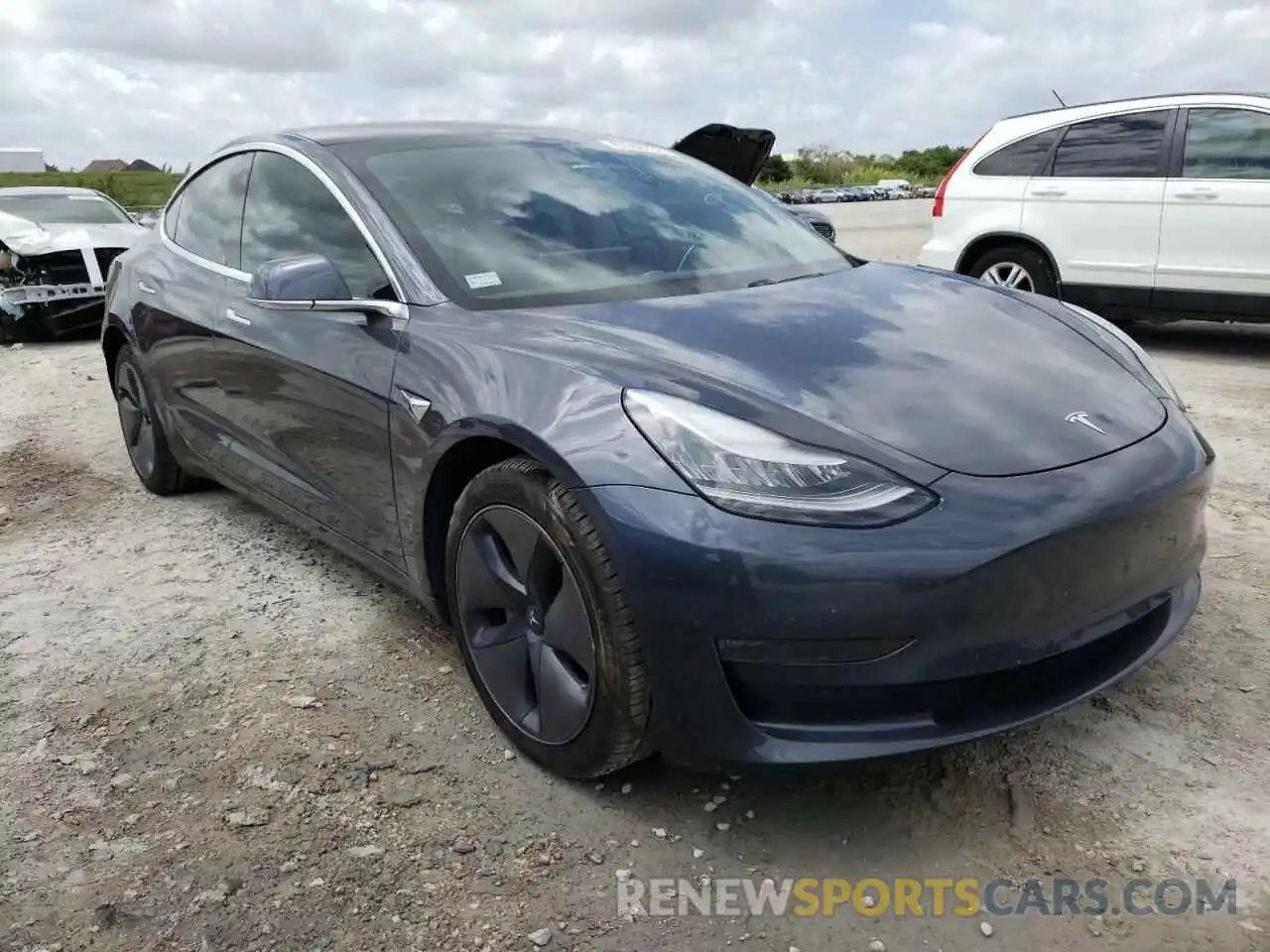 1 Photograph of a damaged car 5YJ3E1EB5KF432814 TESLA MODEL 3 2019