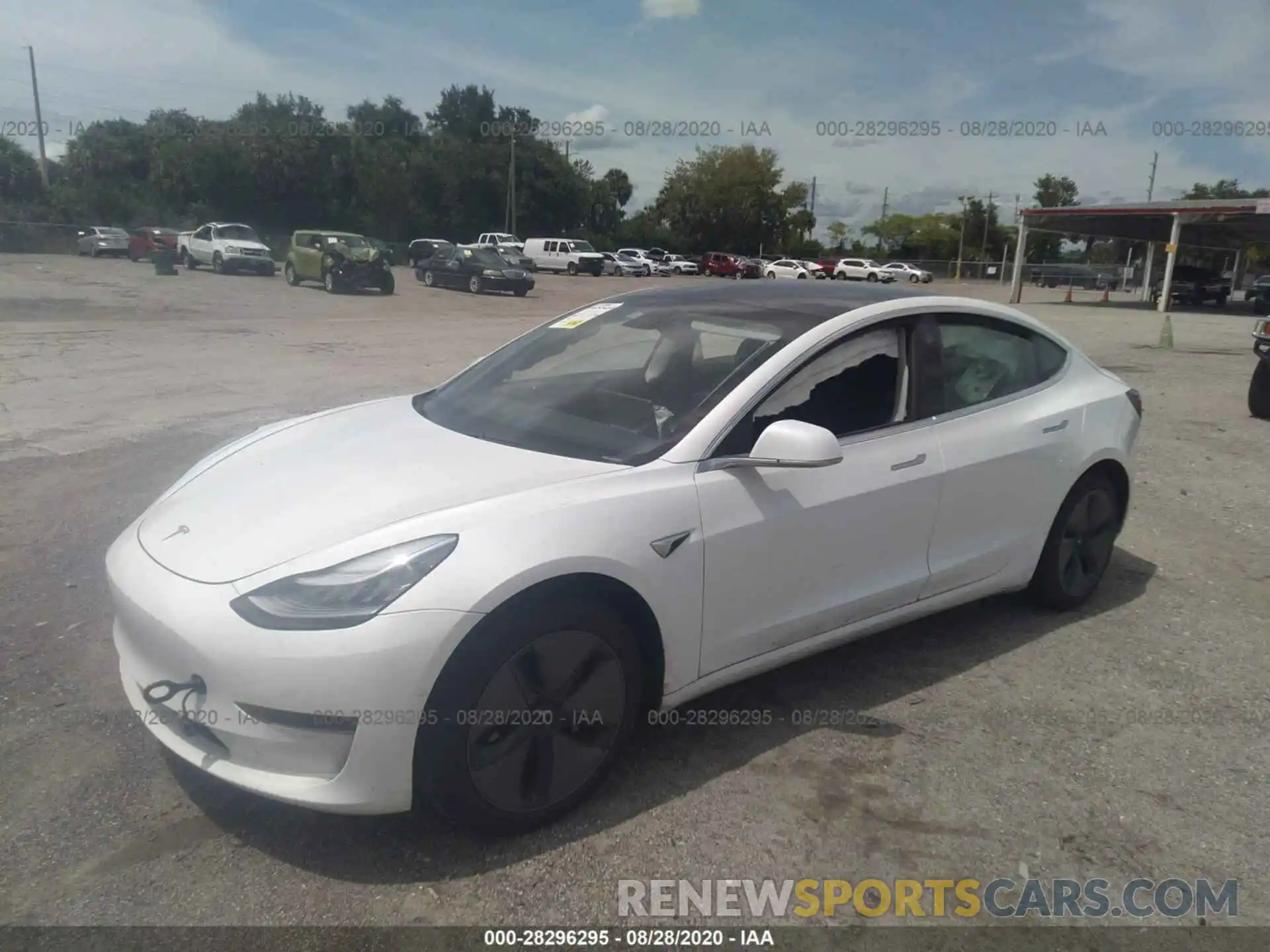 2 Photograph of a damaged car 5YJ3E1EB5KF433509 TESLA MODEL 3 2019