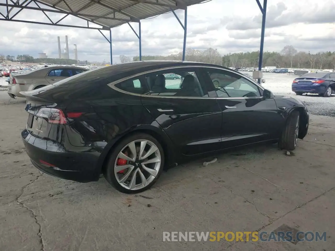 3 Photograph of a damaged car 5YJ3E1EB5KF434594 TESLA MODEL 3 2019