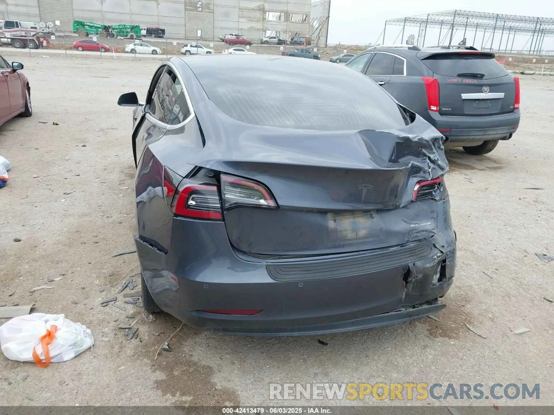 3 Photograph of a damaged car 5YJ3E1EB5KF437575 TESLA MODEL 3 2019