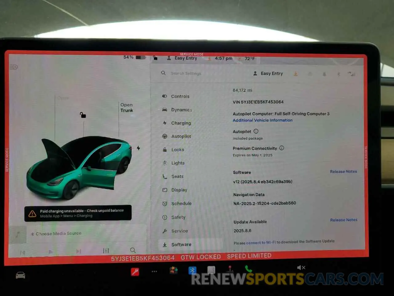 9 Photograph of a damaged car 5YJ3E1EB5KF453064 TESLA MODEL 3 2019