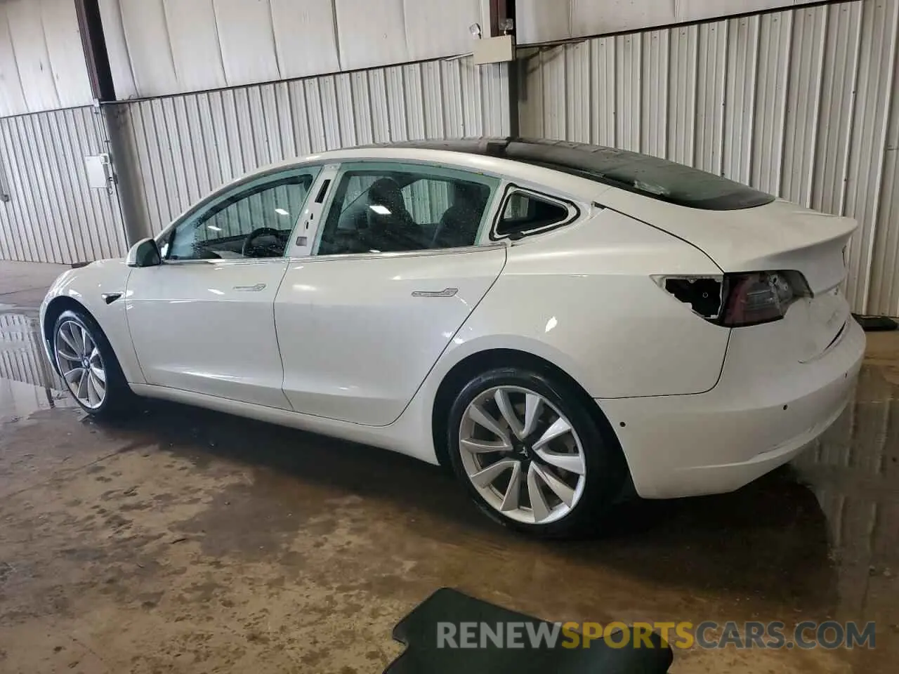 2 Photograph of a damaged car 5YJ3E1EB5KF454117 TESLA MODEL 3 2019