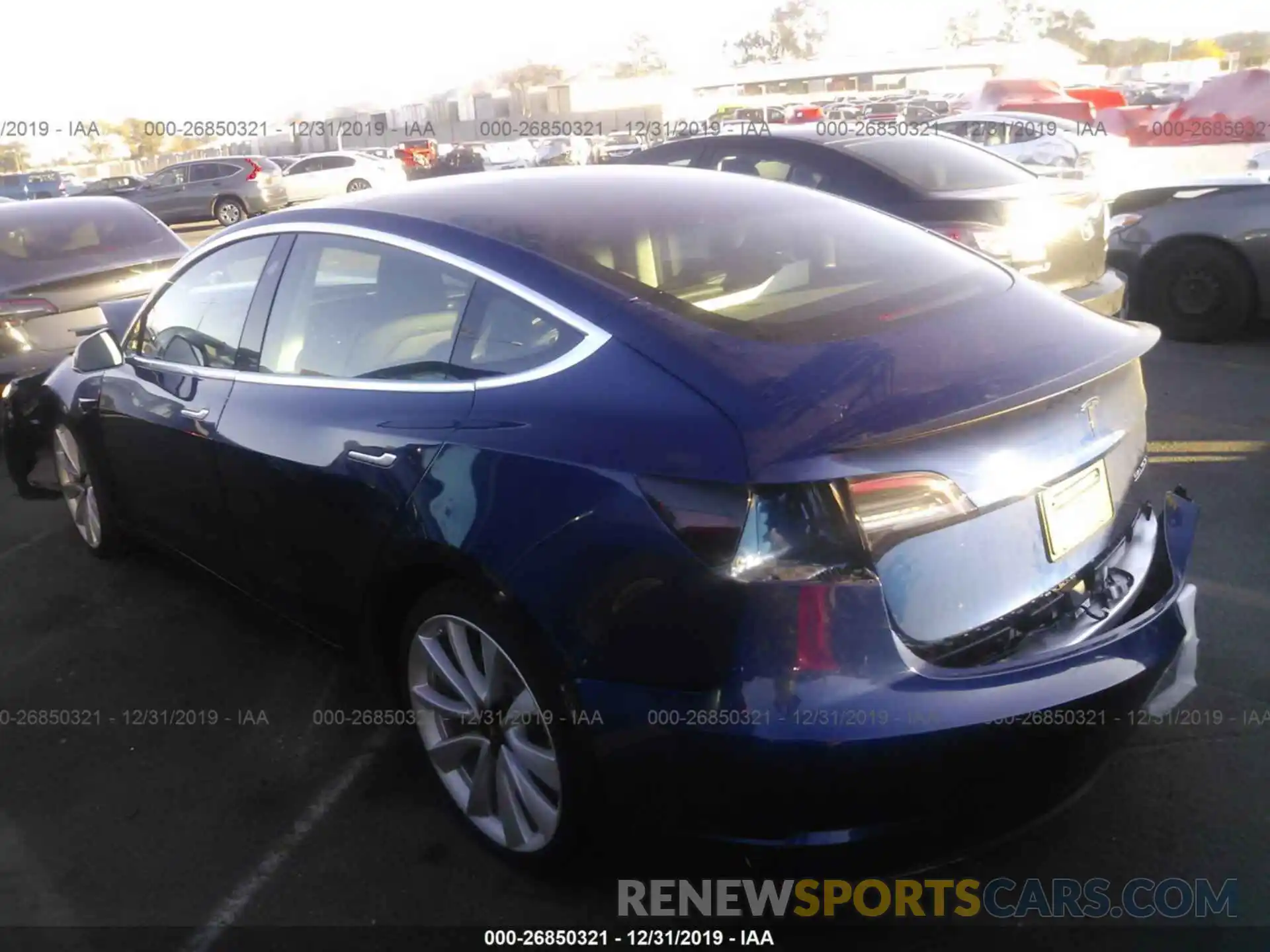 3 Photograph of a damaged car 5YJ3E1EB5KF464517 TESLA MODEL 3 2019