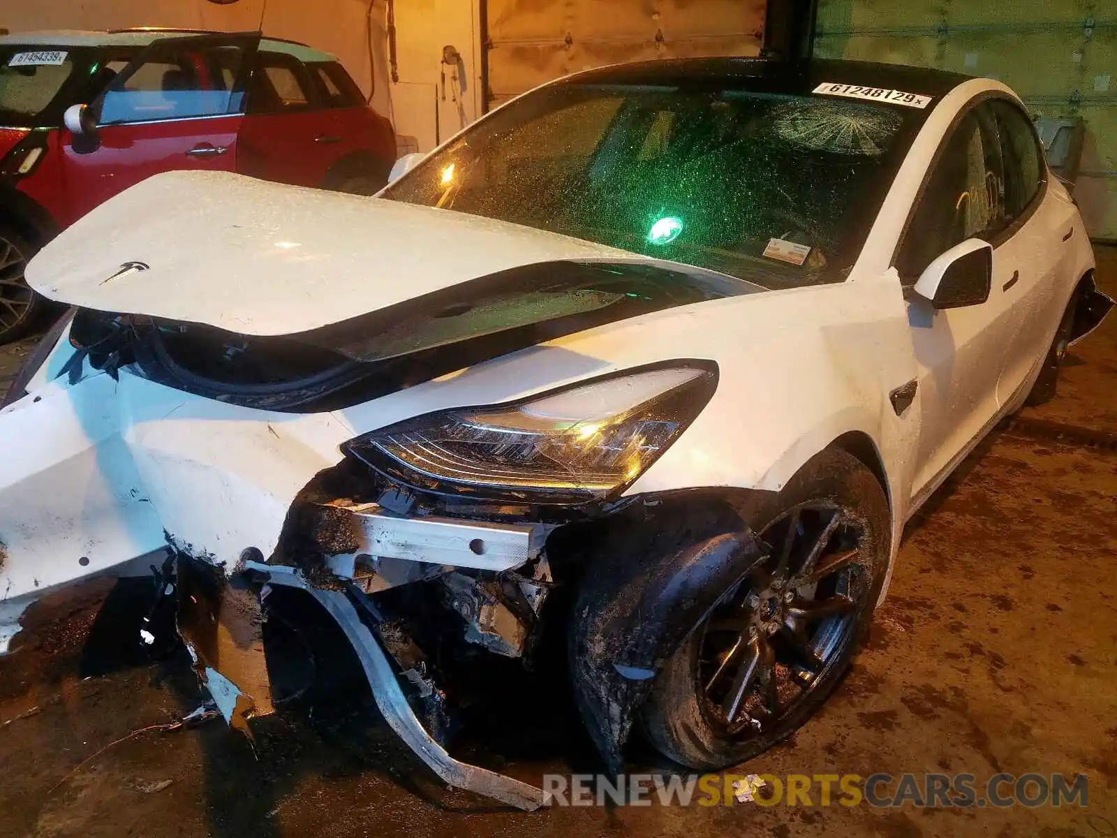 2 Photograph of a damaged car 5YJ3E1EB5KF494018 TESLA MODEL 3 2019