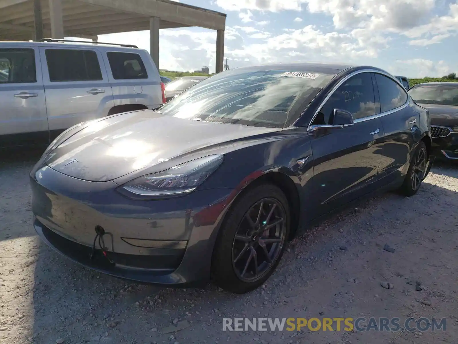 2 Photograph of a damaged car 5YJ3E1EB5KF510346 TESLA MODEL 3 2019