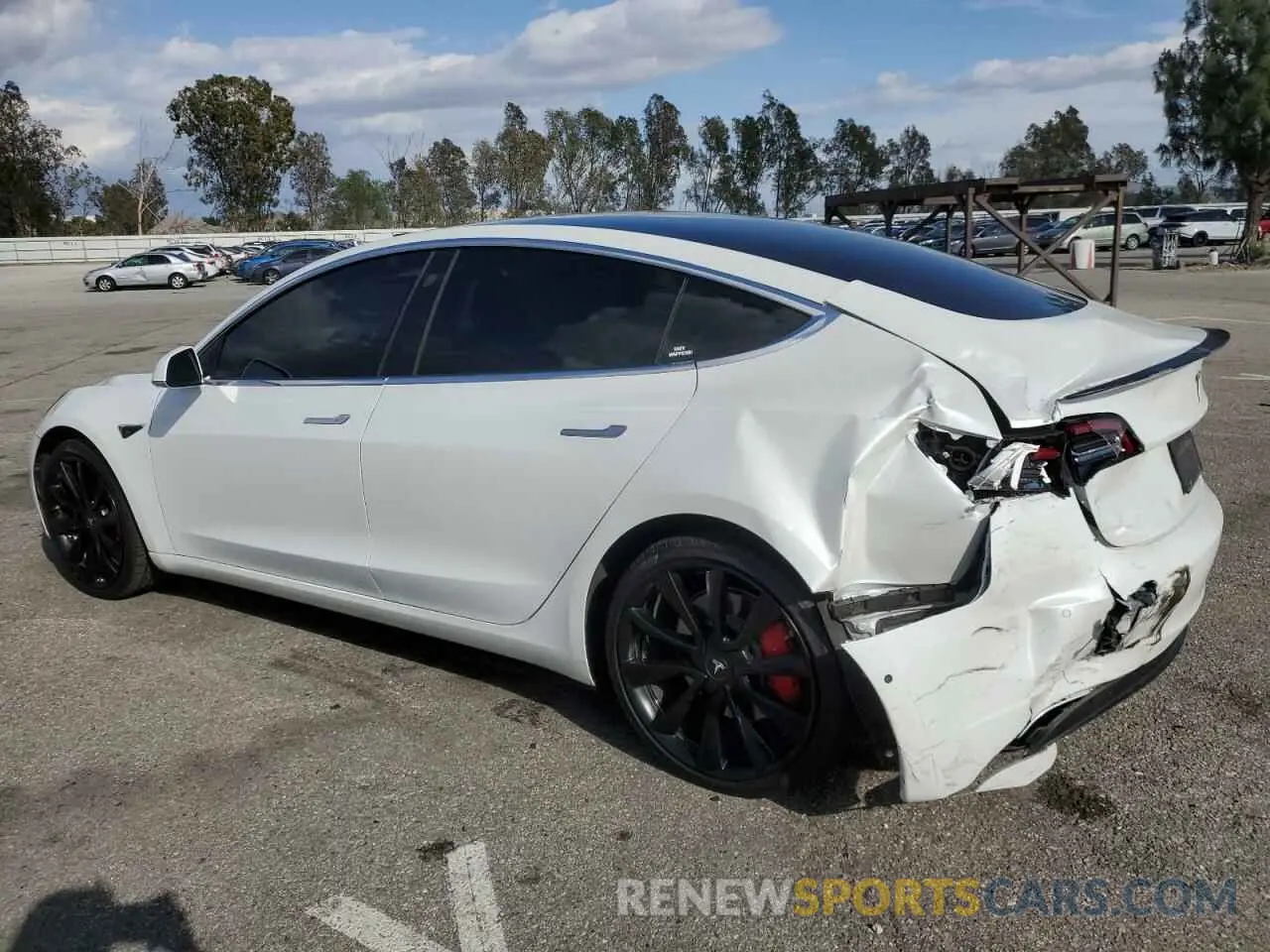 2 Photograph of a damaged car 5YJ3E1EB5KF514171 TESLA MODEL 3 2019