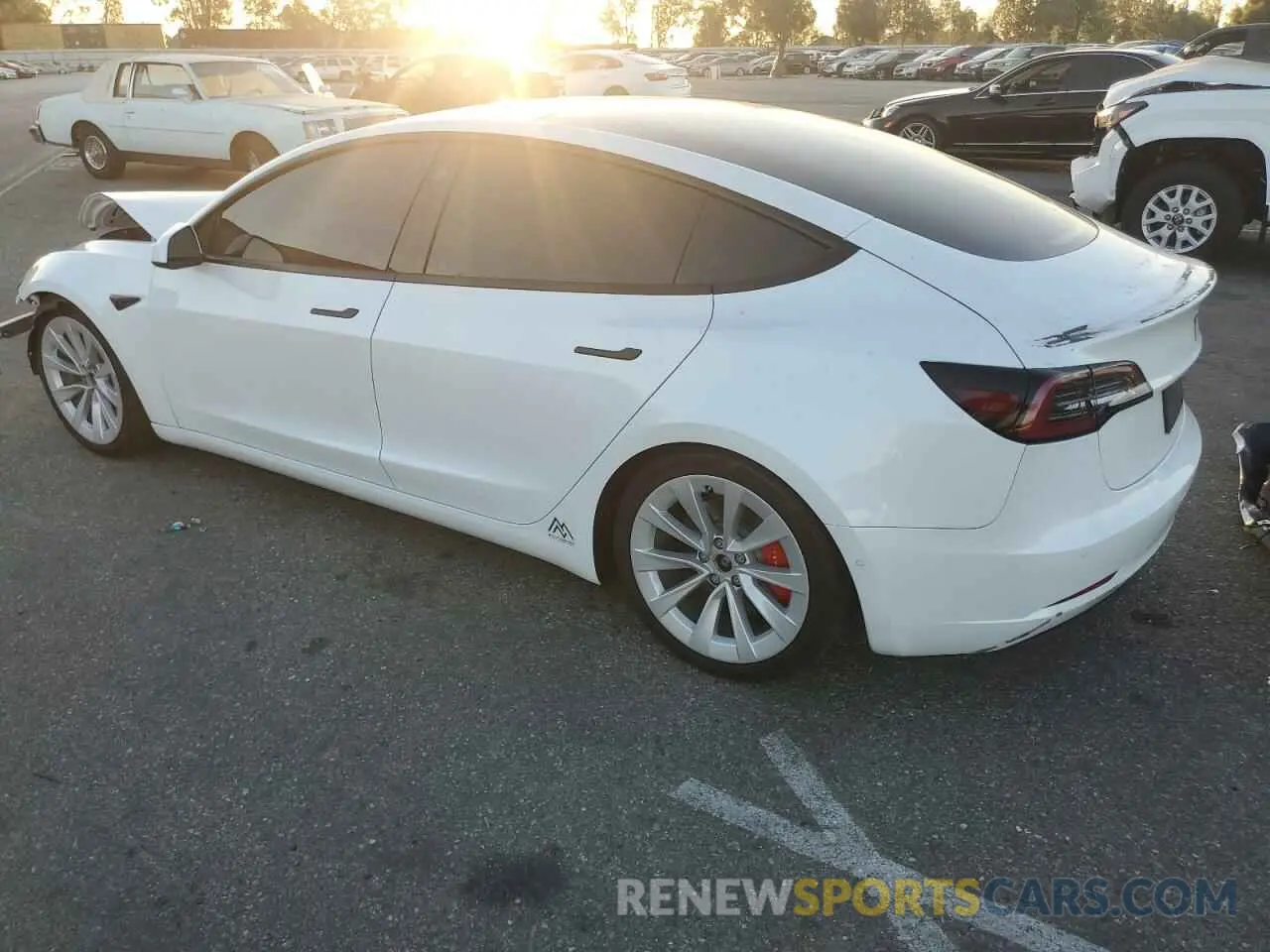 2 Photograph of a damaged car 5YJ3E1EB5KF514476 TESLA MODEL 3 2019