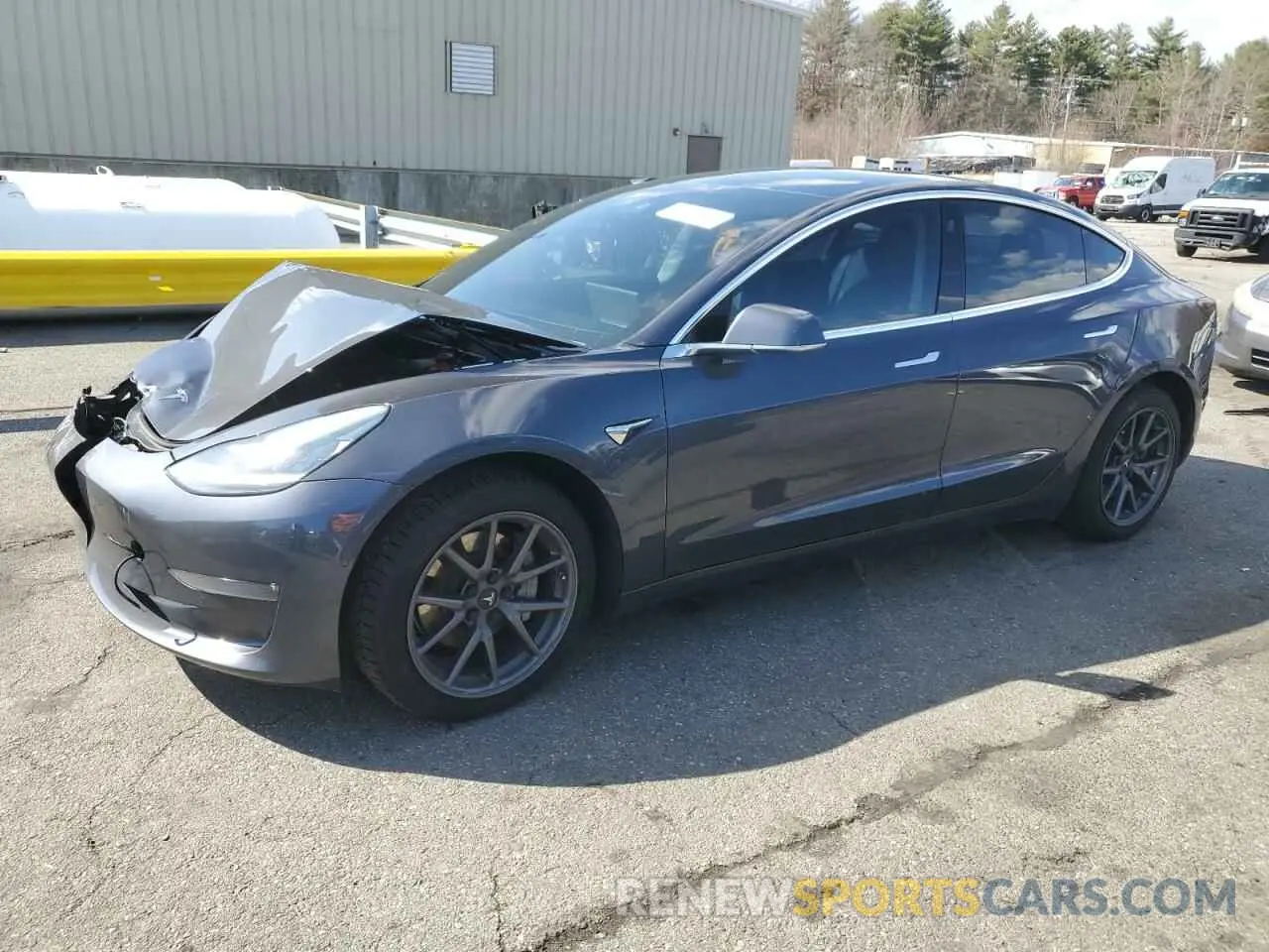 1 Photograph of a damaged car 5YJ3E1EB5KF520780 TESLA MODEL 3 2019