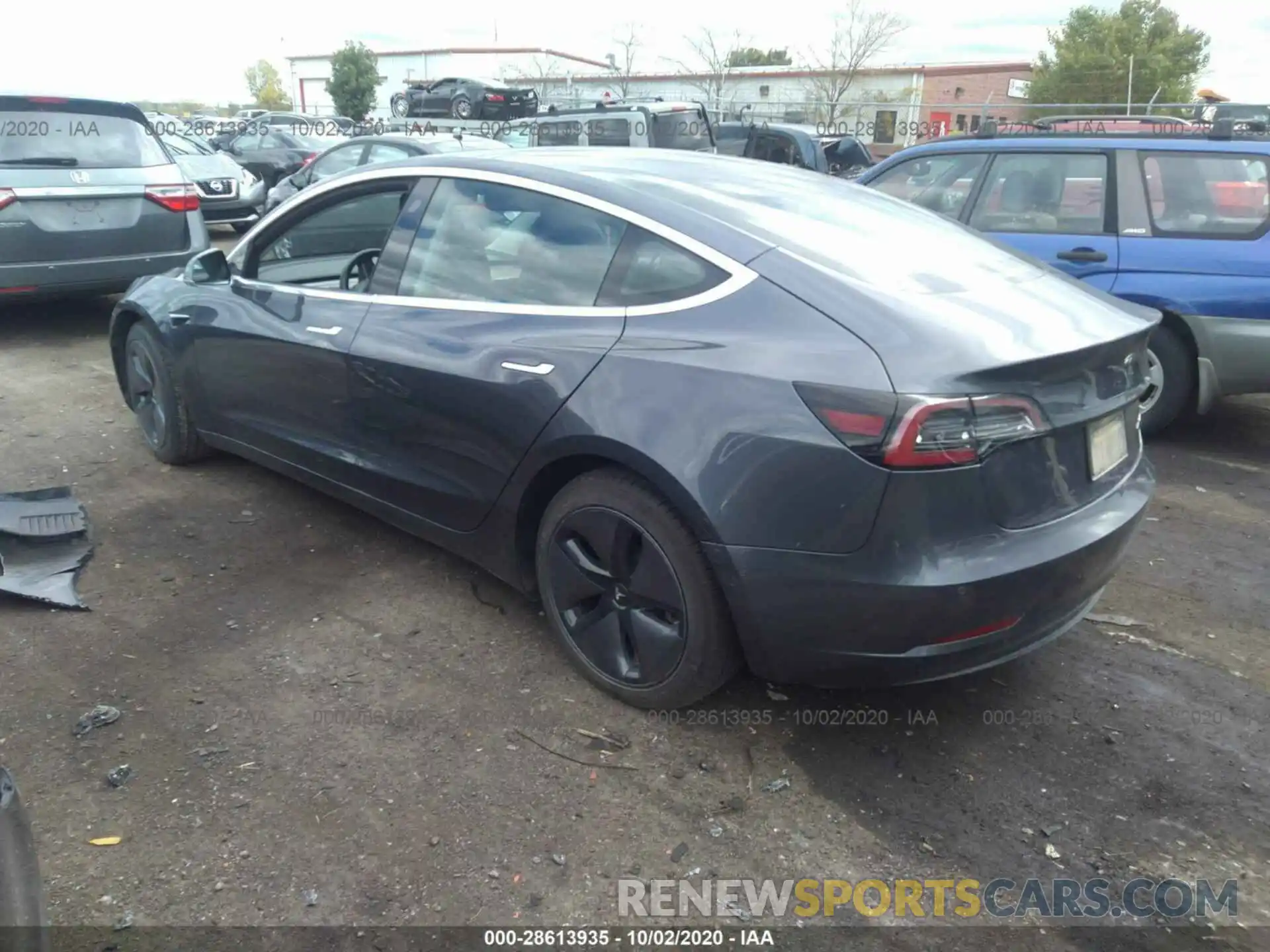 3 Photograph of a damaged car 5YJ3E1EB6KF191832 TESLA MODEL 3 2019