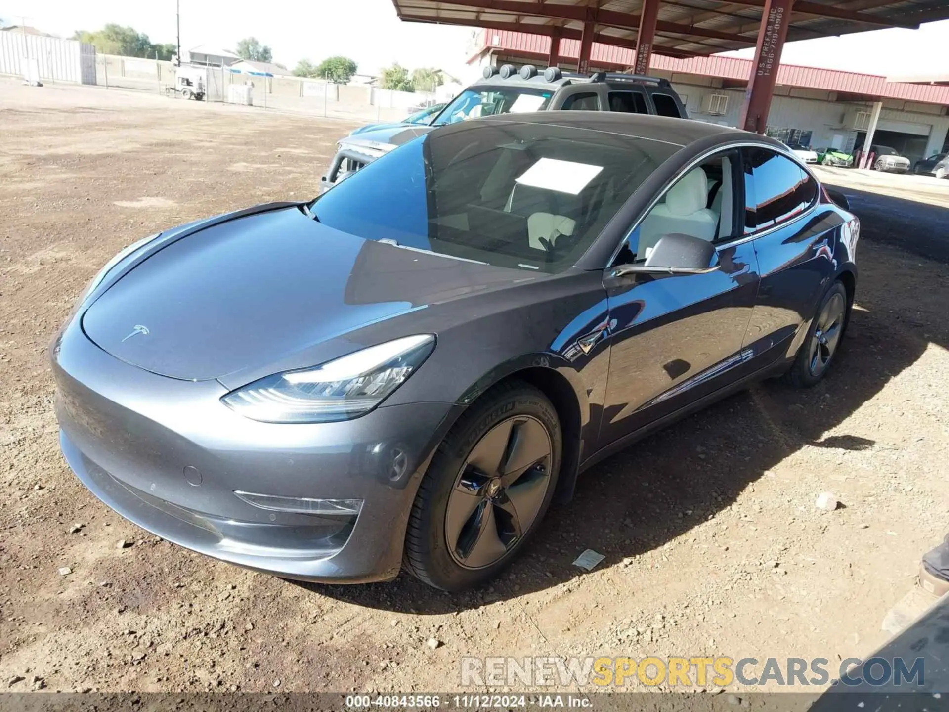 2 Photograph of a damaged car 5YJ3E1EB6KF192379 TESLA MODEL 3 2019
