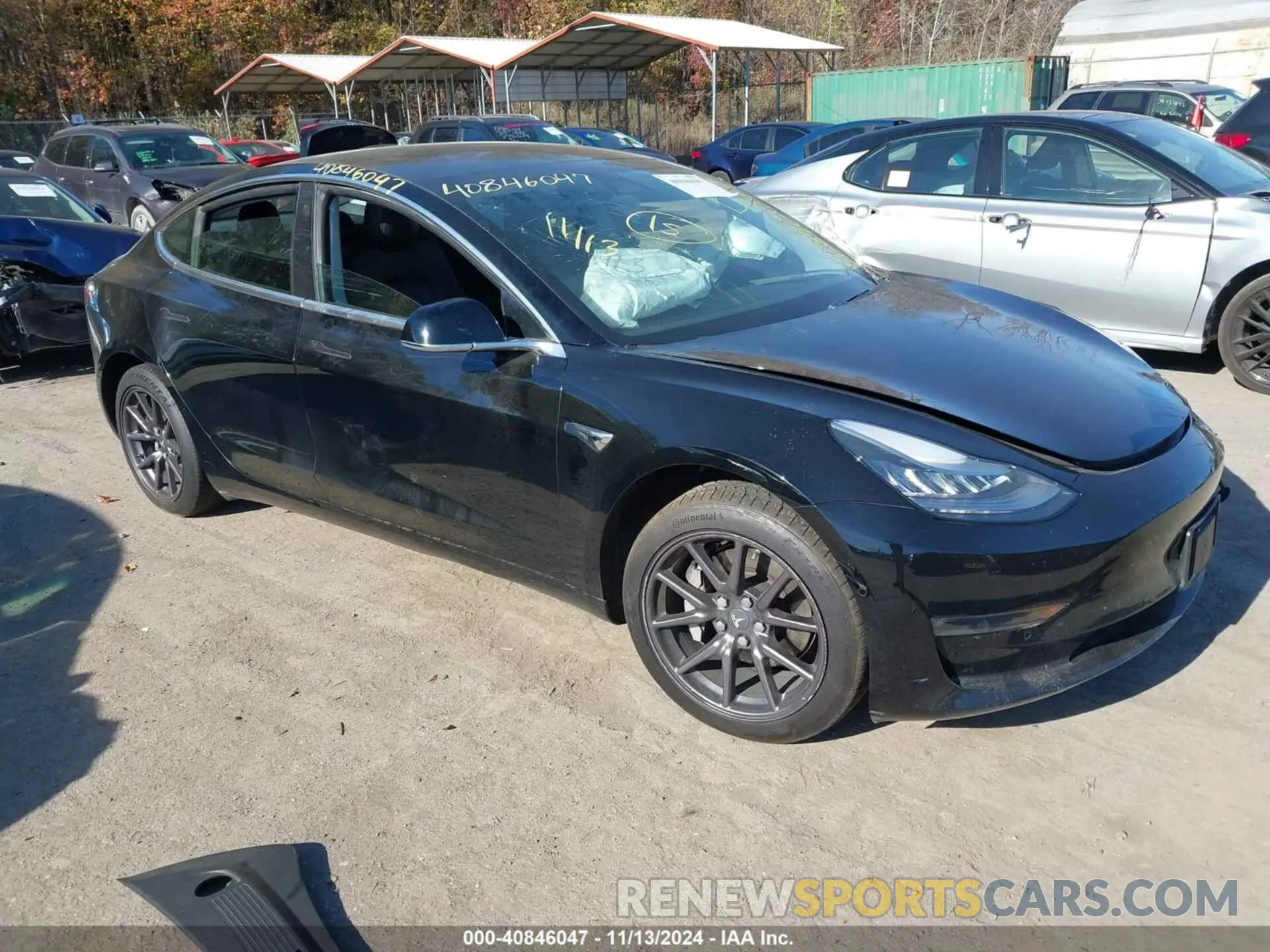 1 Photograph of a damaged car 5YJ3E1EB6KF209312 TESLA MODEL 3 2019