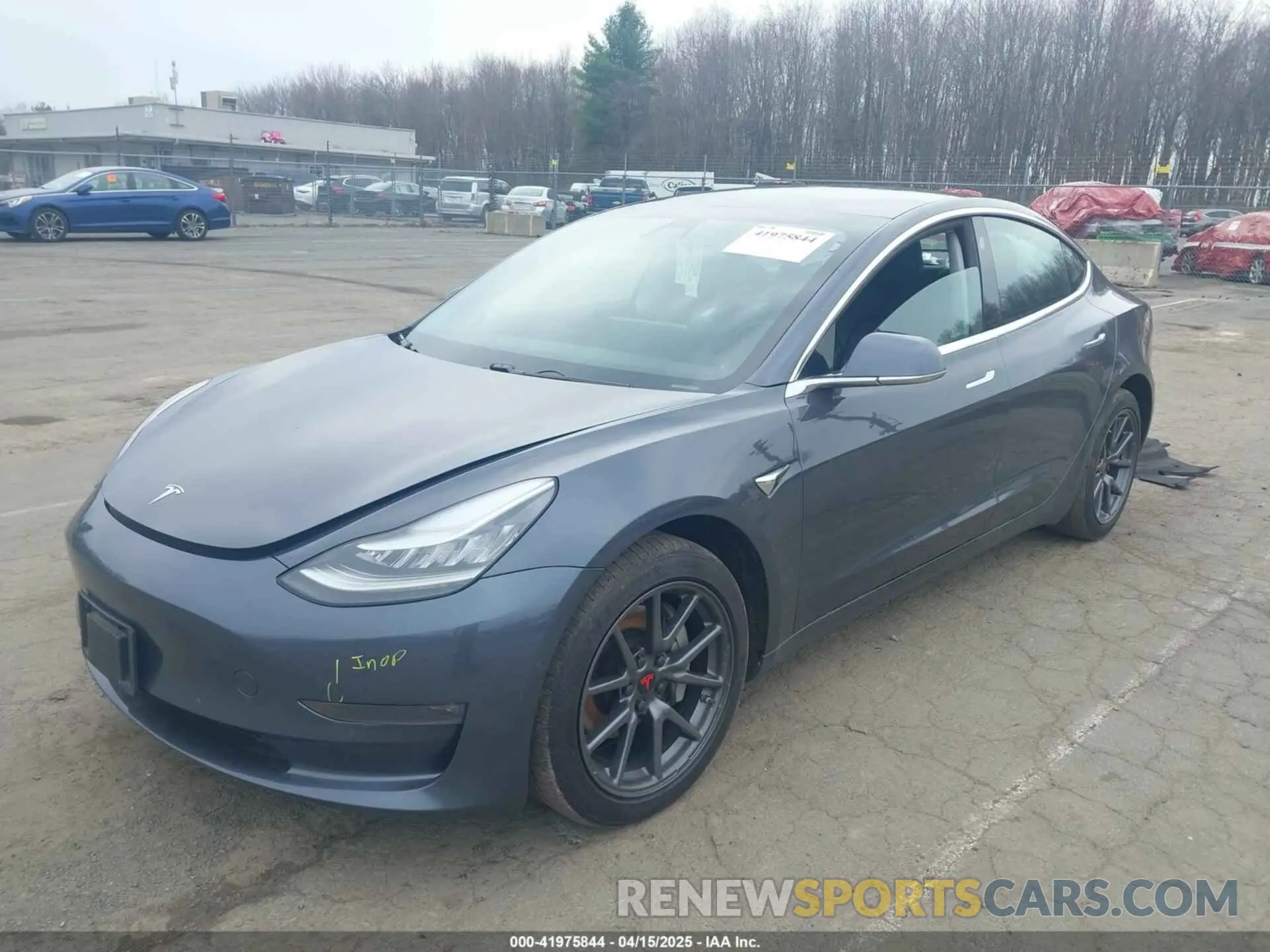2 Photograph of a damaged car 5YJ3E1EB6KF209925 TESLA MODEL 3 2019