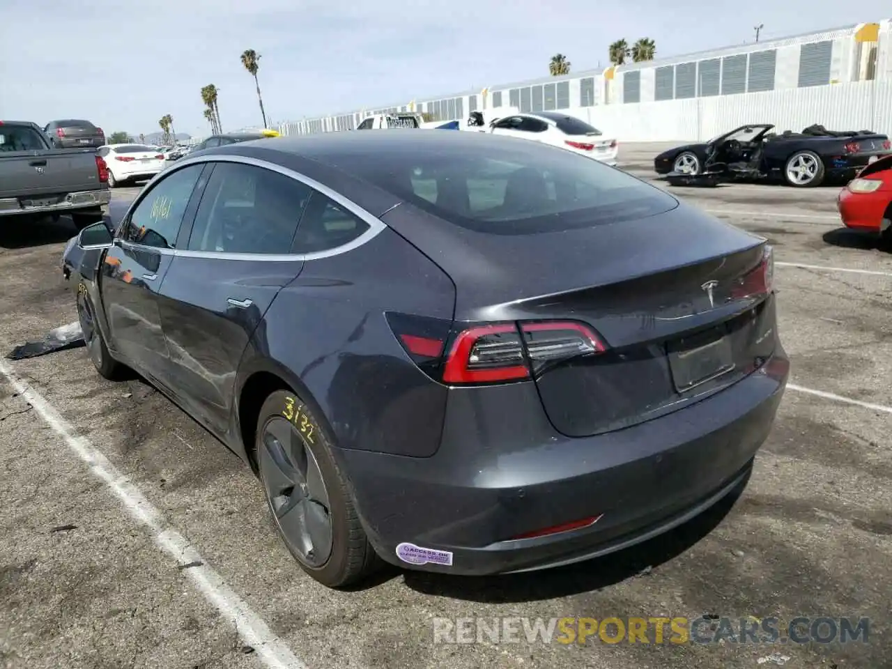 3 Photograph of a damaged car 5YJ3E1EB6KF209942 TESLA MODEL 3 2019