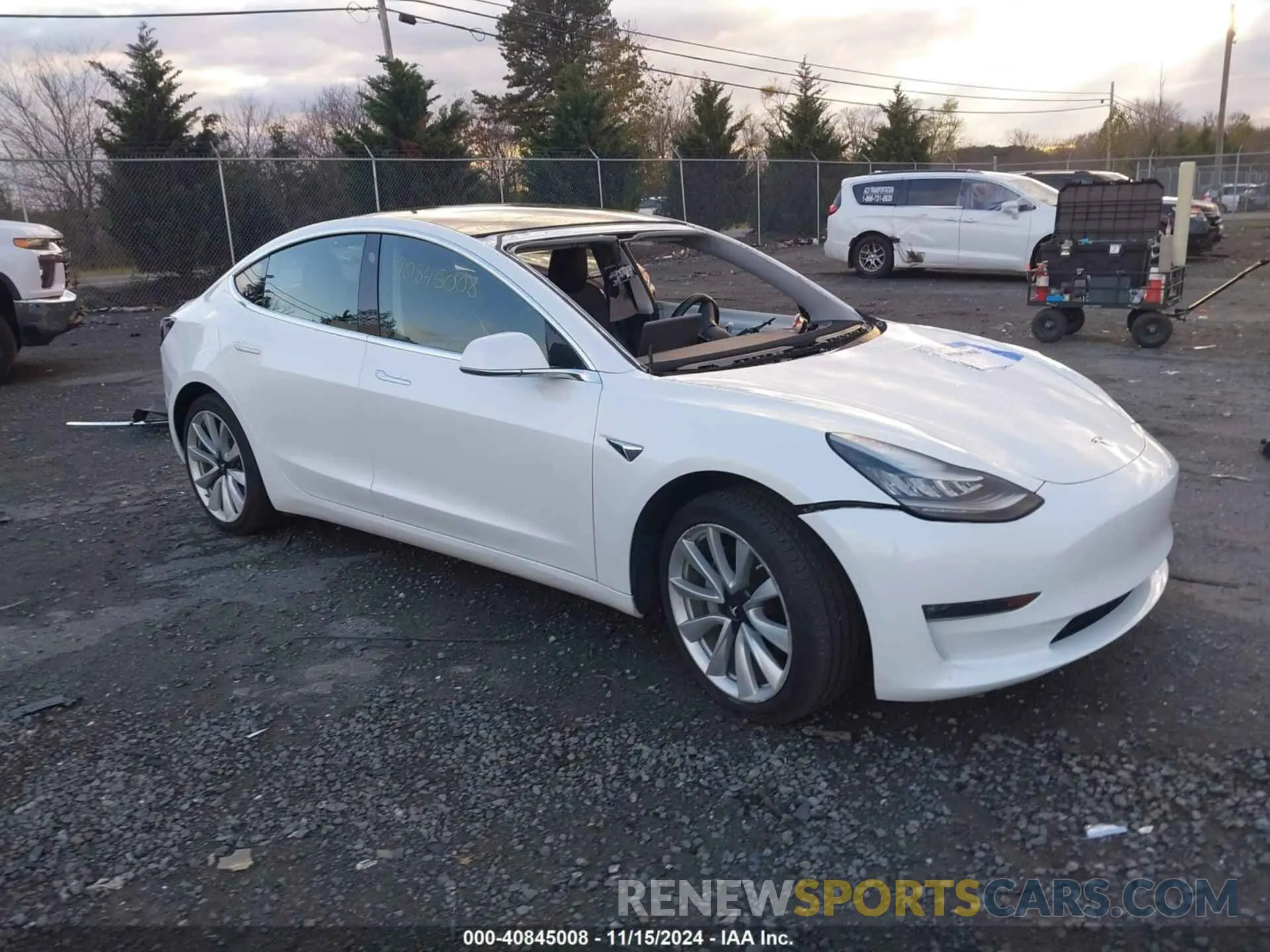 1 Photograph of a damaged car 5YJ3E1EB6KF211660 TESLA MODEL 3 2019