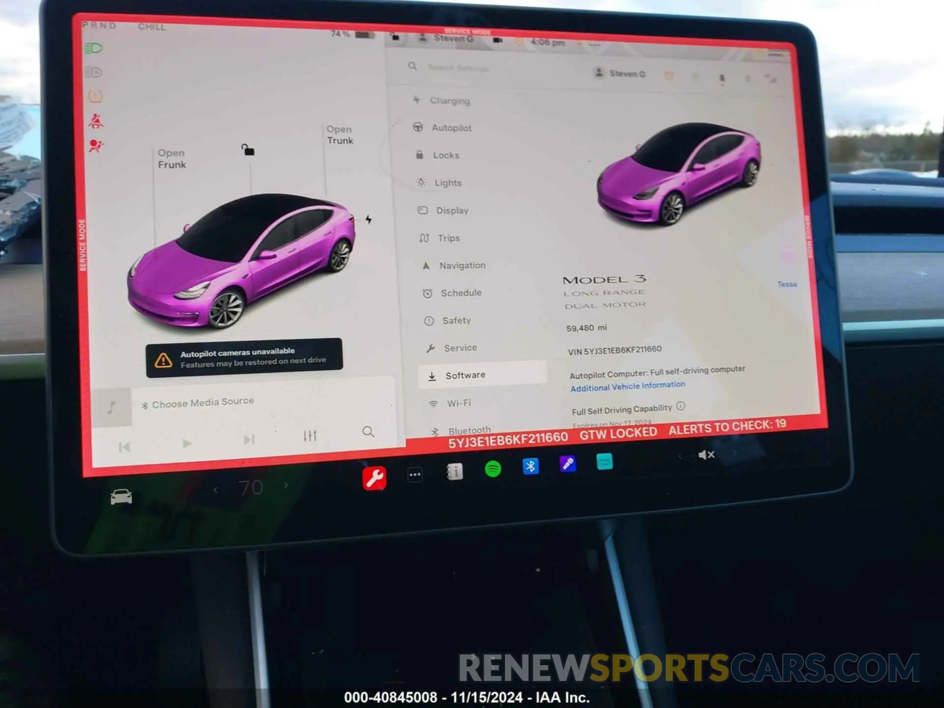 18 Photograph of a damaged car 5YJ3E1EB6KF211660 TESLA MODEL 3 2019